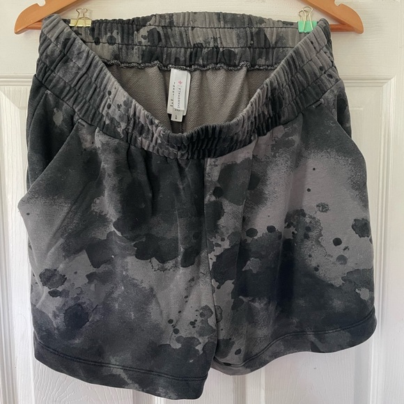 Shambhala Women's French Terry High Rise Shorts with Elastic Waistband - Picture 2 of 4